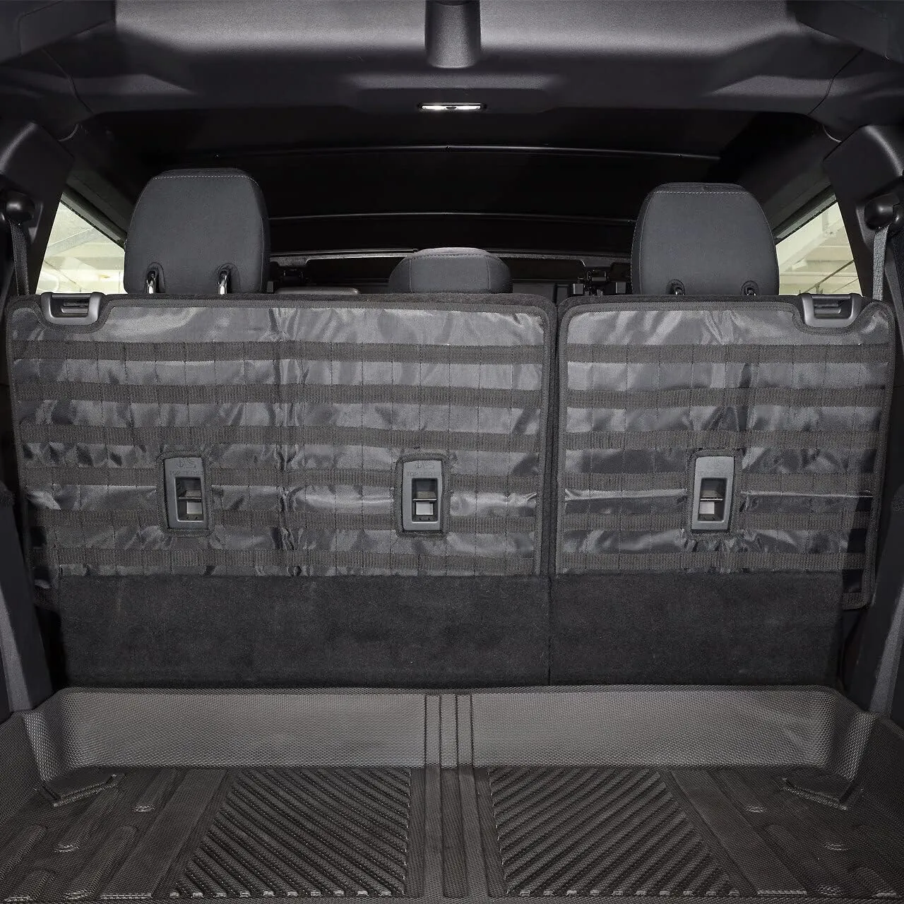 IAG I-Line Rear Seat Back Organizer (bags not included) for Ford Bronco 2021  4 Door (Not Sport)