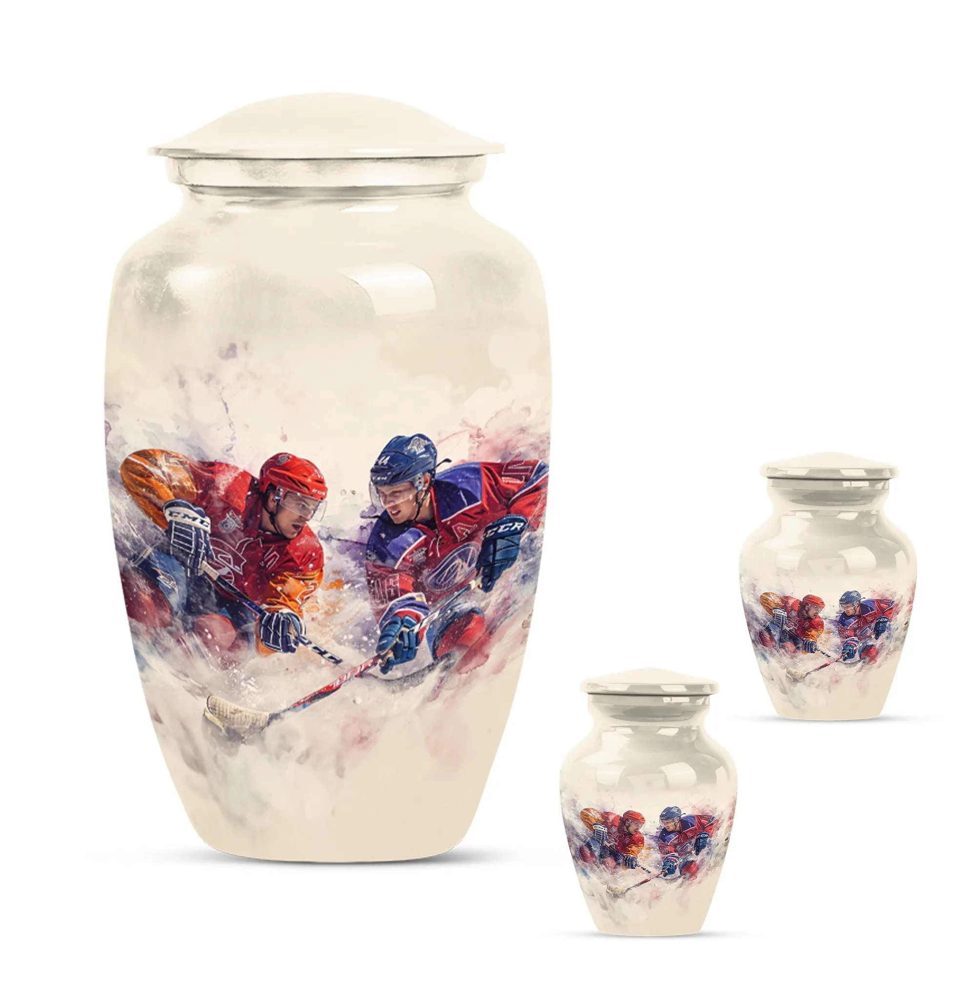 Ice Hockey Cremation Small Ashes Keepsake Memorial & Funeral Urn