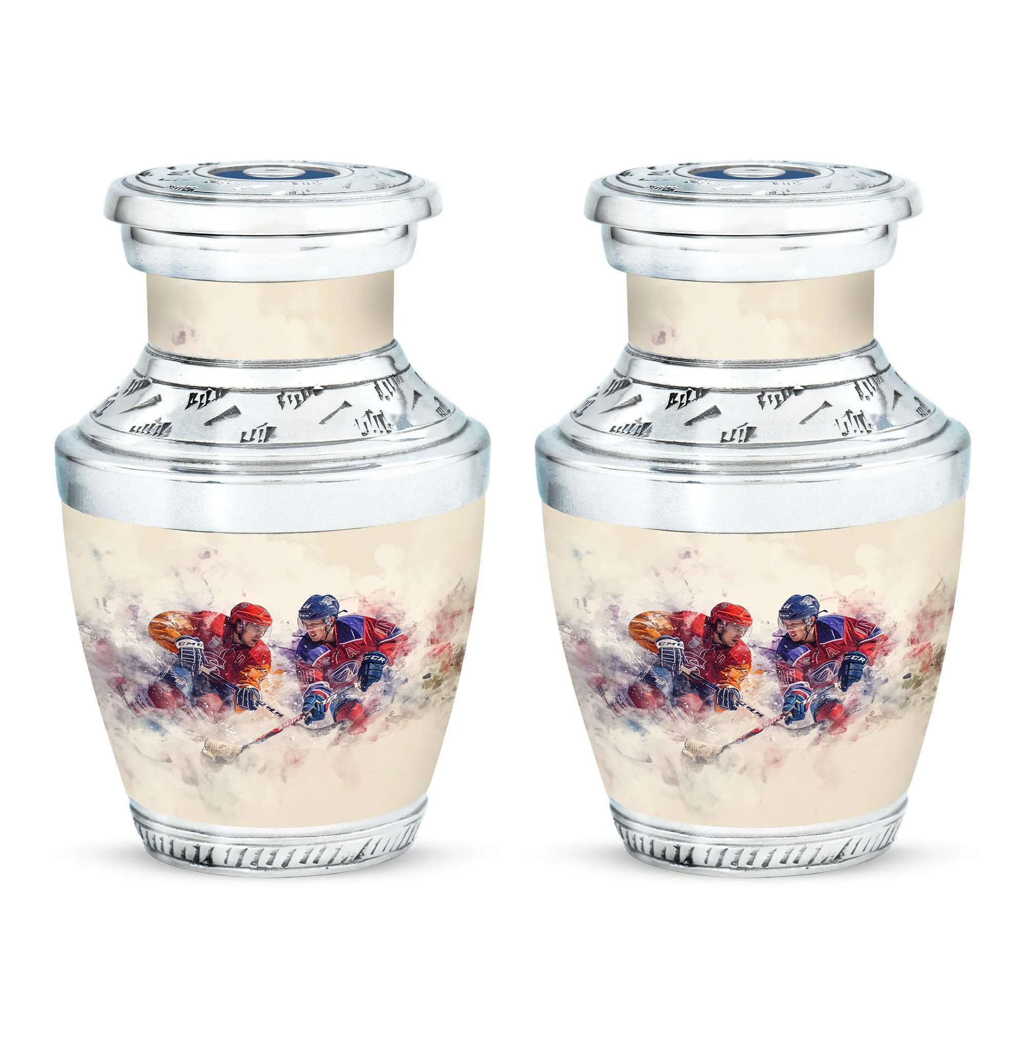 Ice Hockey Cremation Small Ashes Keepsake Memorial & Funeral Urn