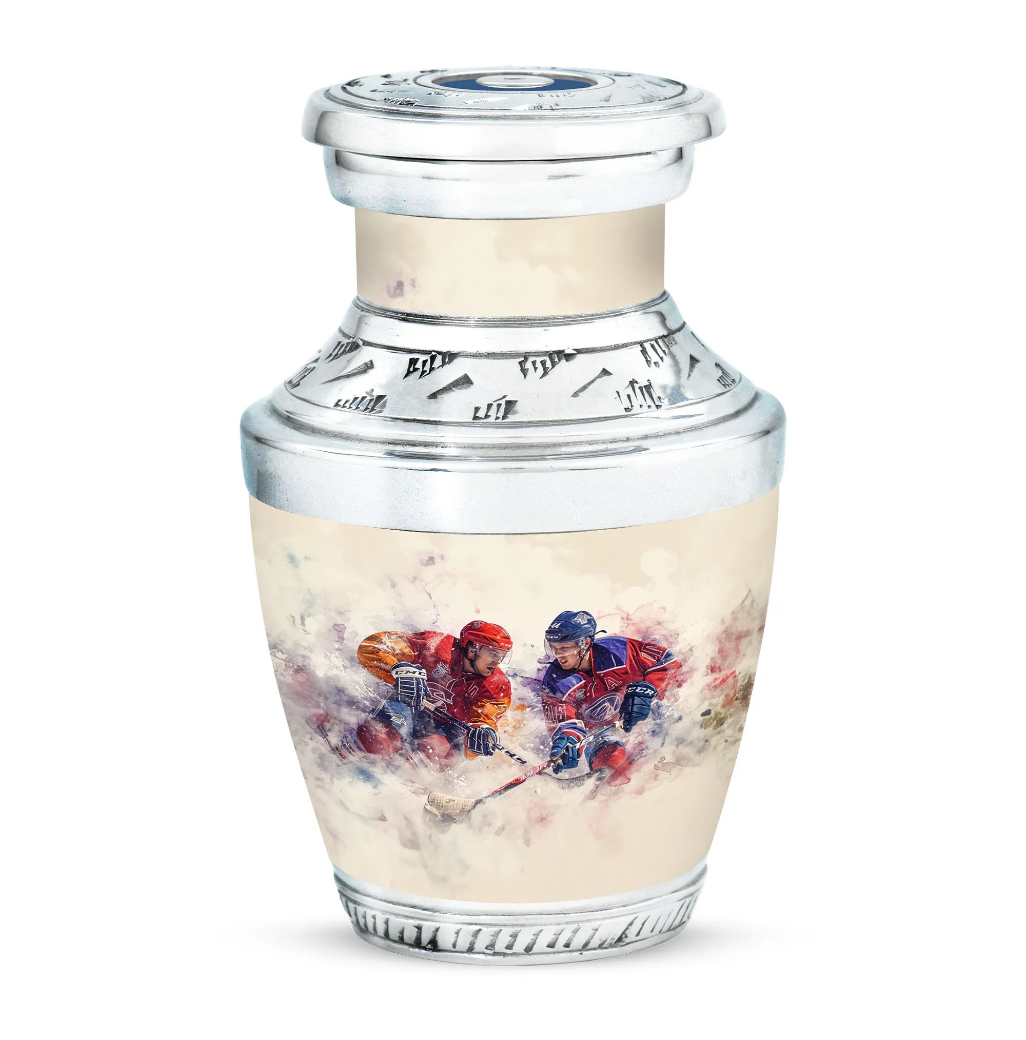 Ice Hockey Cremation Small Ashes Keepsake Memorial & Funeral Urn