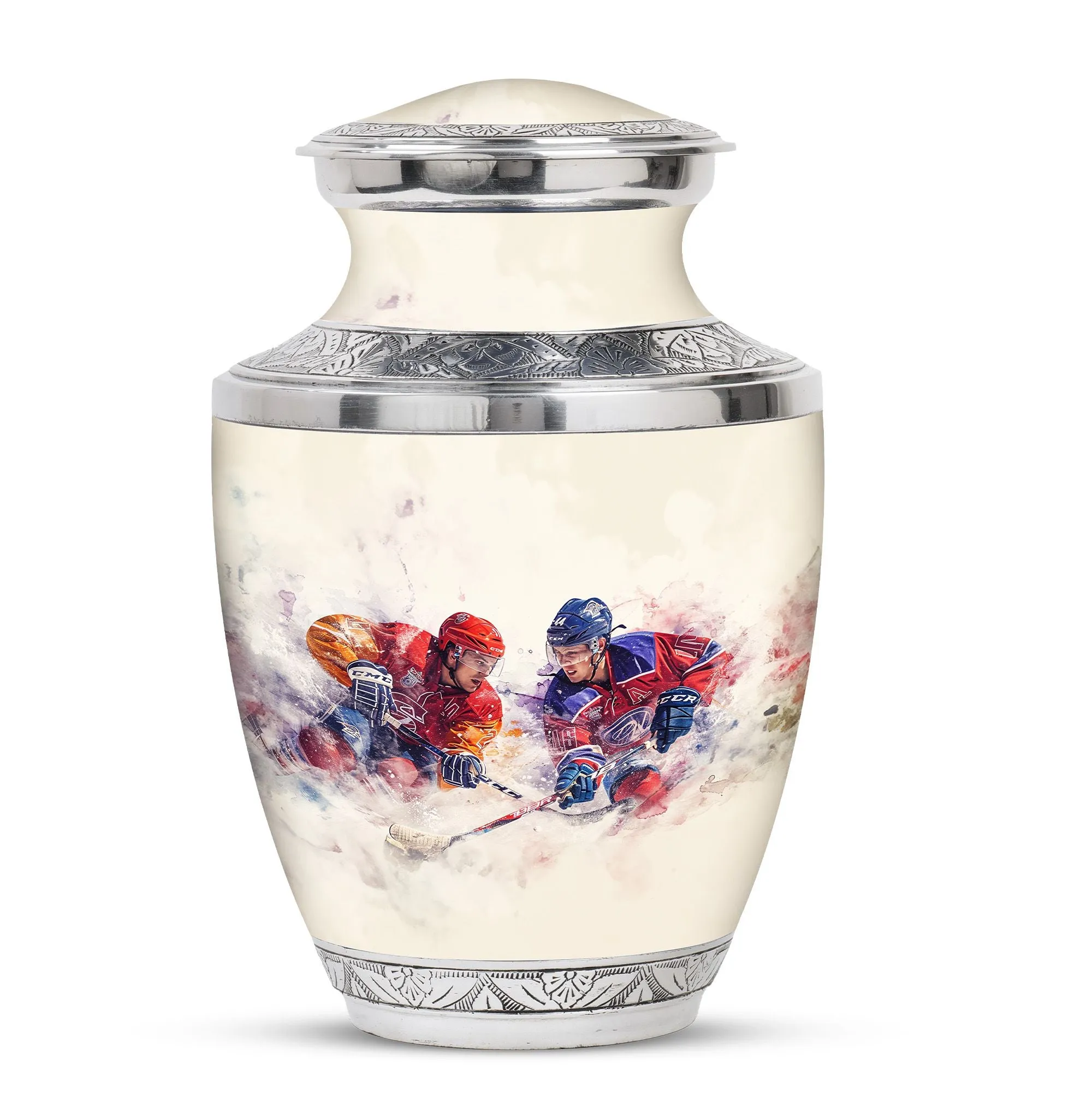 Ice Hockey Cremation Small Ashes Keepsake Memorial & Funeral Urn