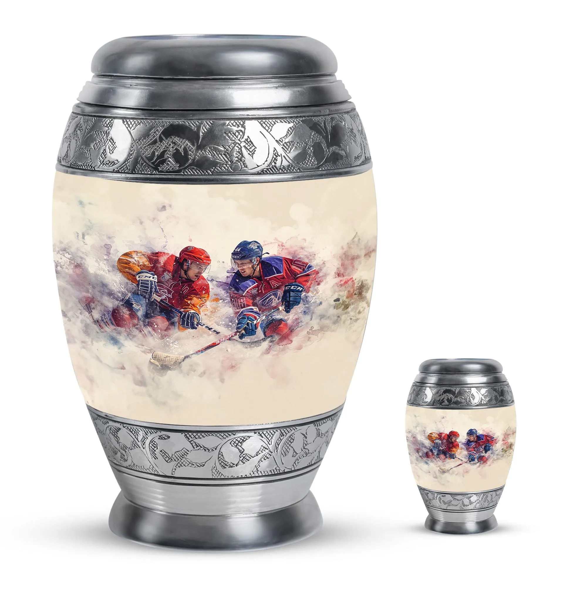 Ice Hockey Cremation Small Ashes Keepsake Memorial & Funeral Urn