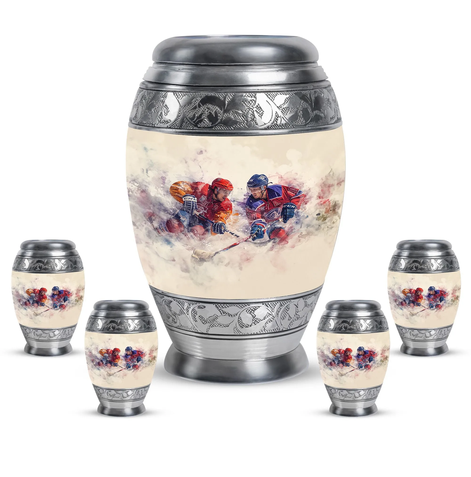 Ice Hockey Cremation Small Ashes Keepsake Memorial & Funeral Urn