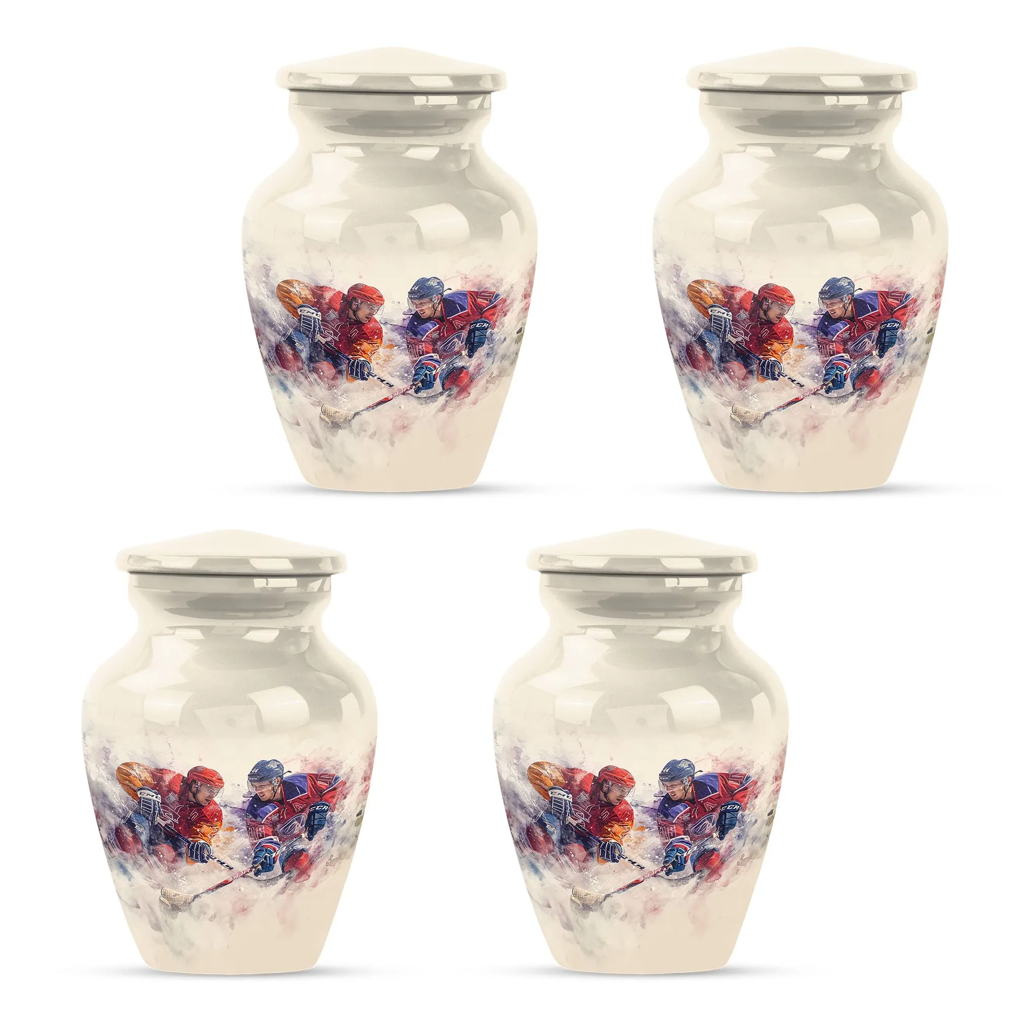 Ice Hockey Cremation Small Ashes Keepsake Memorial & Funeral Urn