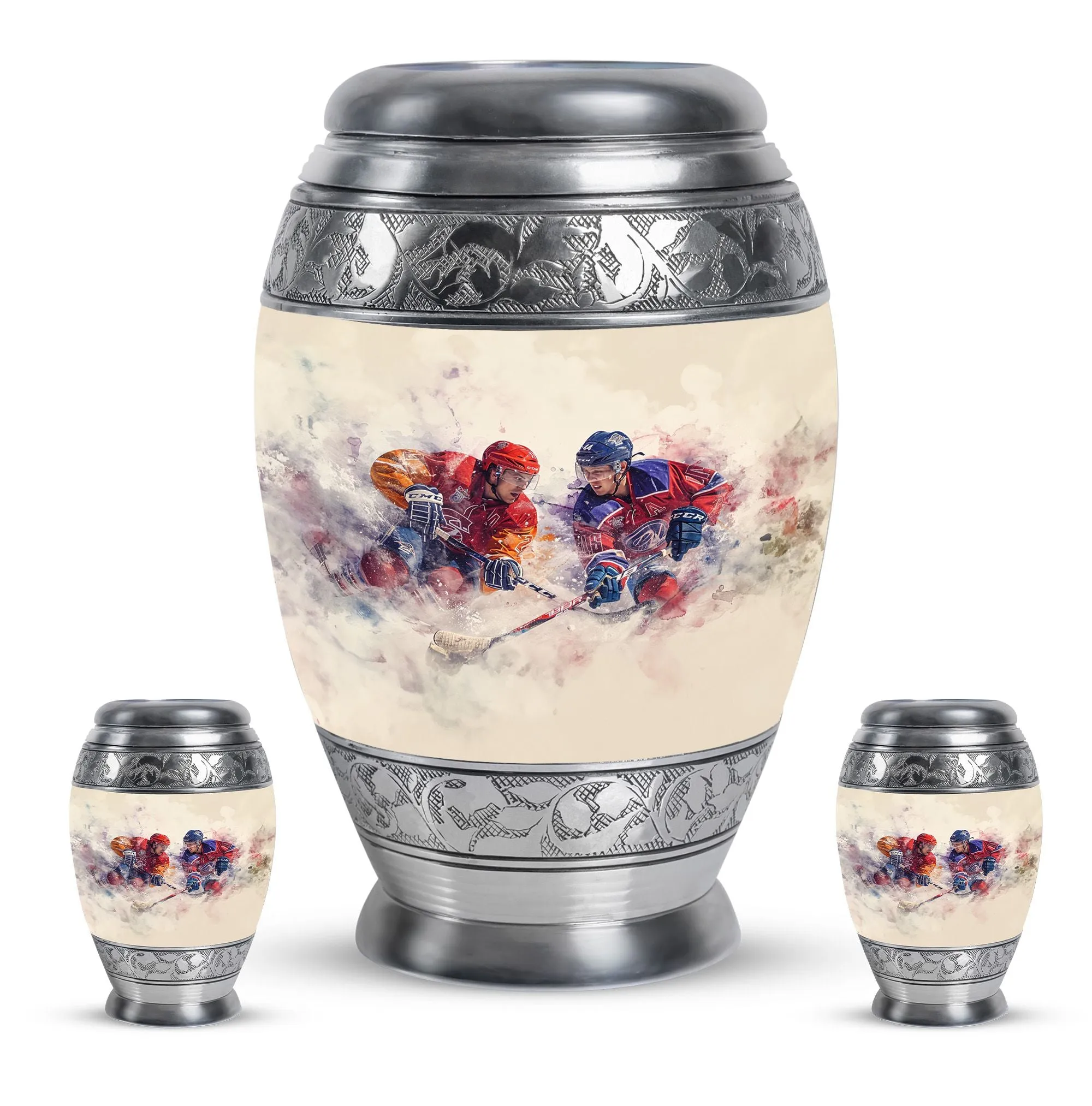 Ice Hockey Cremation Small Ashes Keepsake Memorial & Funeral Urn
