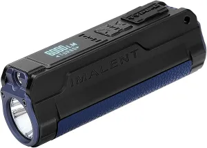 IMALENT BL70 EDC Led Flashlight 6000 Lumens with Red Beam and White Light, Dual Light Source Portable Pocket Light Powered by Rechargeable Built-in Battery for Outdoors Emergency Camping