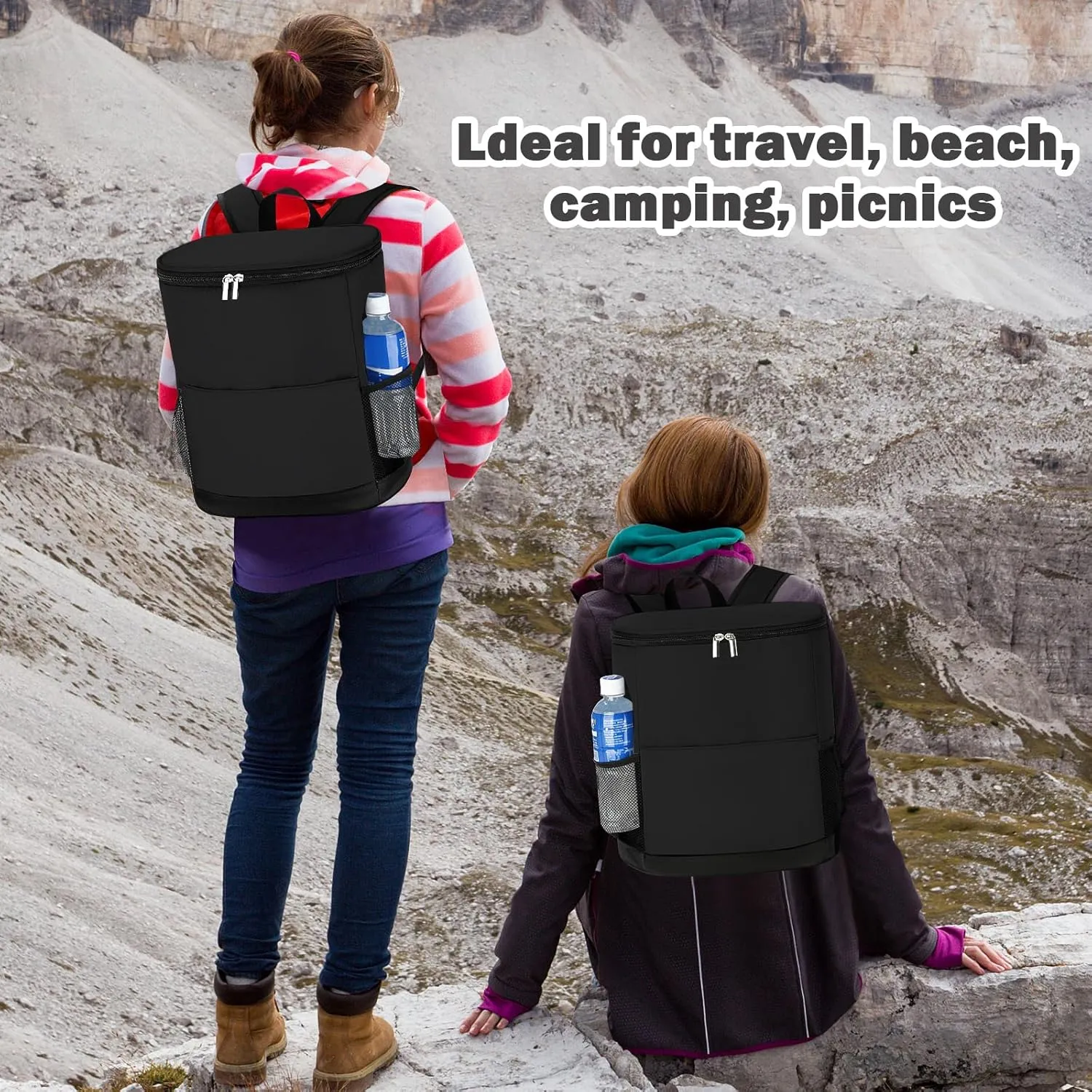 Insulated Cooler Backpack 30 Cans - Leak Proof Beer Backpack Lightweight Cooler Bag for Travel, Camping, Beach, Lunch