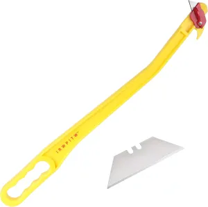 IRWPITW Hayknife, 29" Hay Knife Tool, Net Wrap Cutter, Open the Round Hay Bale, Big Straw Bail, Cutting Twine String, Cut Feed Bag Mesh, Livestock Farmer Knife for Horse Cow Goat Sheep Cattle Farm