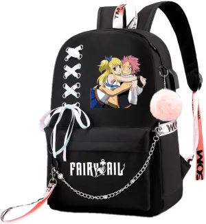 ISaikoy Anime Fairy Tail Backpack Bookbag Daypack School Bag Satchel Shoulder Bag