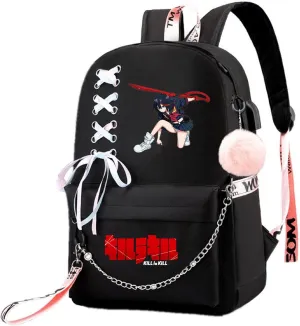 ISaikoy Anime Kill la Kill Backpack Ryuko Matoi Shoulder Bag Bookbag Student School Bag Daypack Satchel A1
