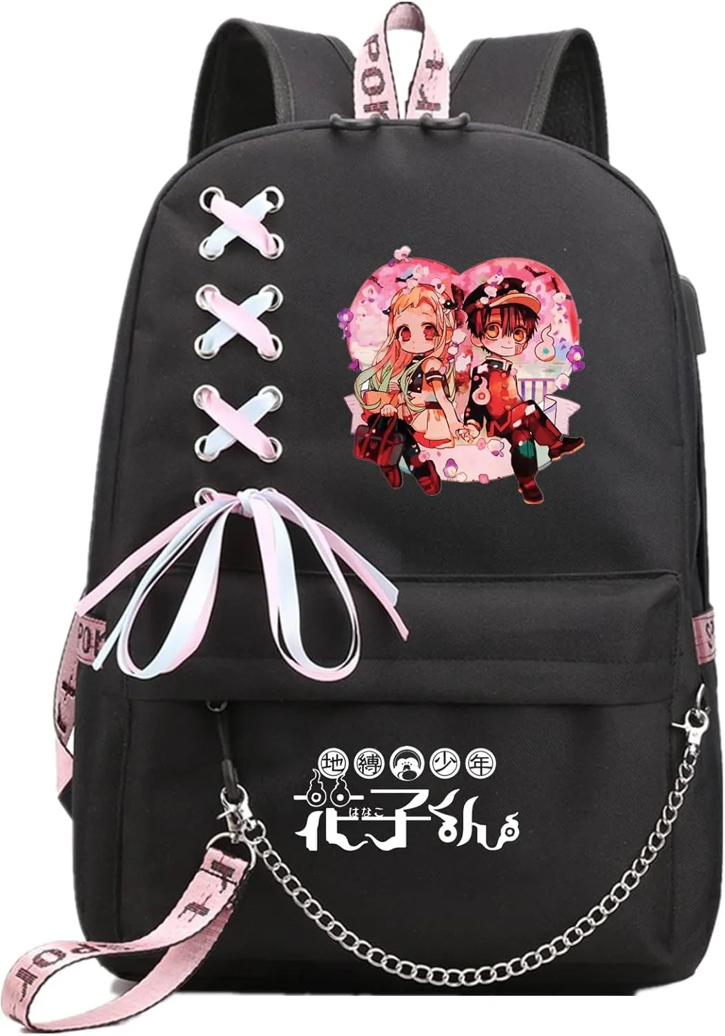 ISaikoy Anime Toilet-bound Hanako-kun Backpack Shoulder Bag Bookbag Student School Bag Daypack Satchel 18