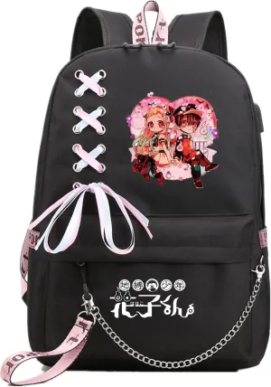 ISaikoy Anime Toilet-bound Hanako-kun Backpack Shoulder Bag Bookbag Student School Bag Daypack Satchel 18