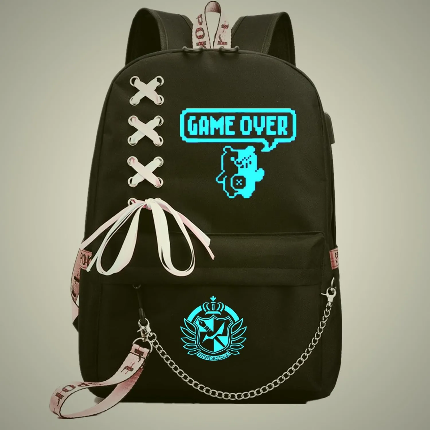 ISaikoy Luminous Anime Trigger Happy Havoc Backpack Satchel Bookbag Daypack School Bag Shoulder Bag