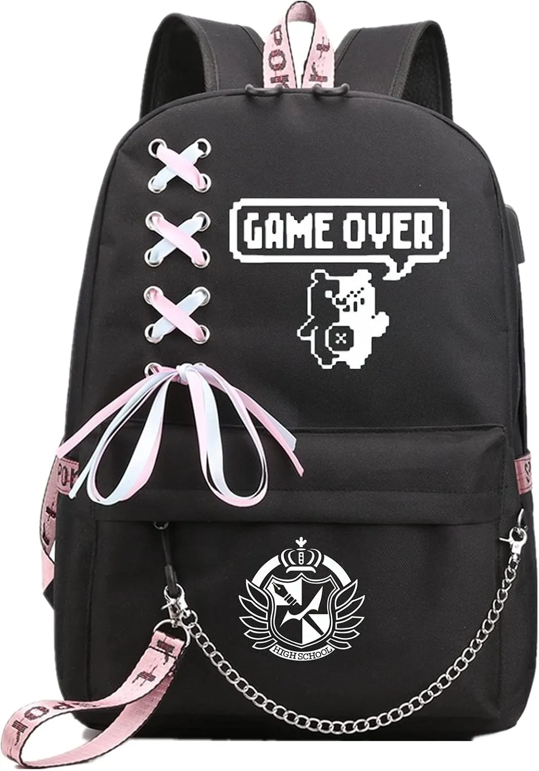 ISaikoy Luminous Anime Trigger Happy Havoc Backpack Satchel Bookbag Daypack School Bag Shoulder Bag