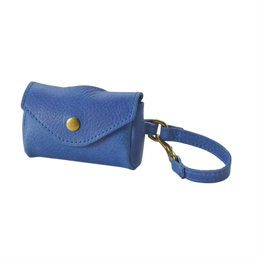 Italian Leather Dog Waste Bag Holder - Personalized