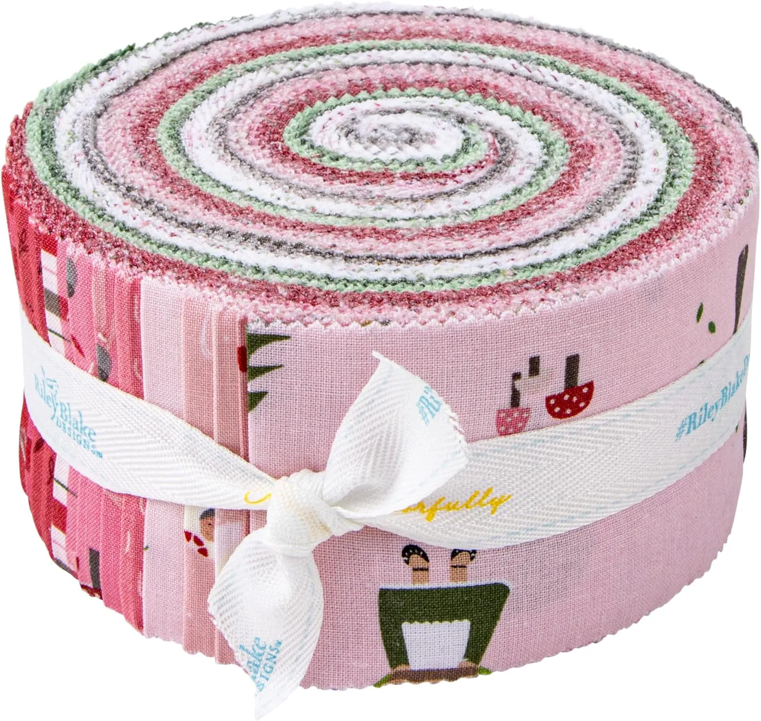 Jennifer Long to Grandmother's House Rolie Polie 40 2.5-inch Strips Riley Blake RP-14370-40