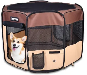JESPET Pet Dog Playpens 36", 45" & 61" Portable Soft Dog Exercise Pen Kennel with Carry Bag for Puppy Cats Kittens Rabbits, Indoor/Outdoor Use