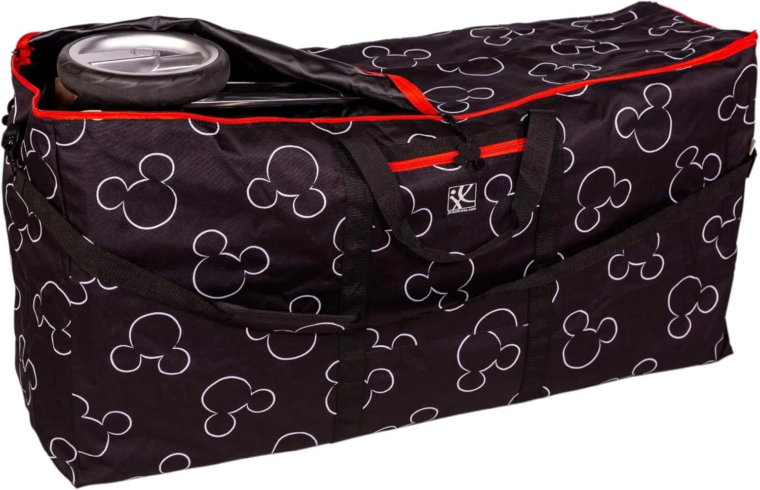 J.L. Childress Disney Baby Single & Double Stroller Travel Bag - Disney Gate Check Bag for Single & Double Strollers - Large Stroller Travel Bag for Airplane - Mickey Mouse