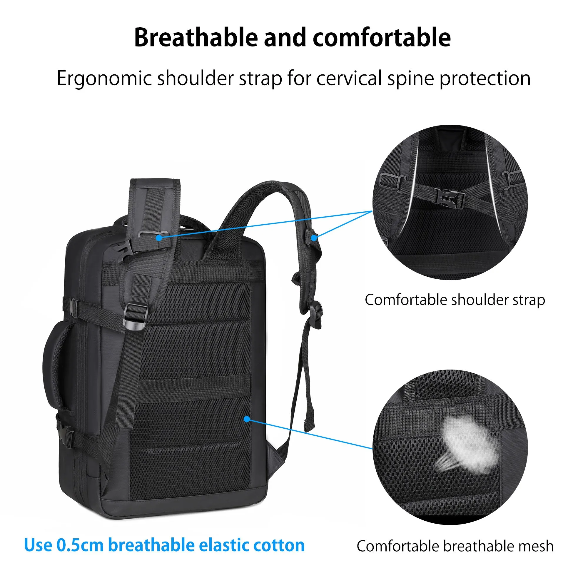 JLY Expandable Travel Backpack