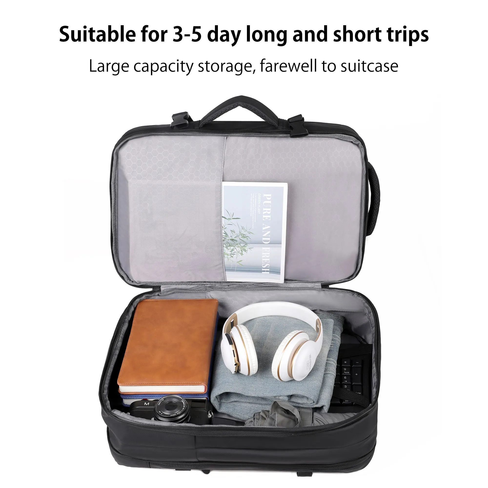 JLY Expandable Travel Backpack
