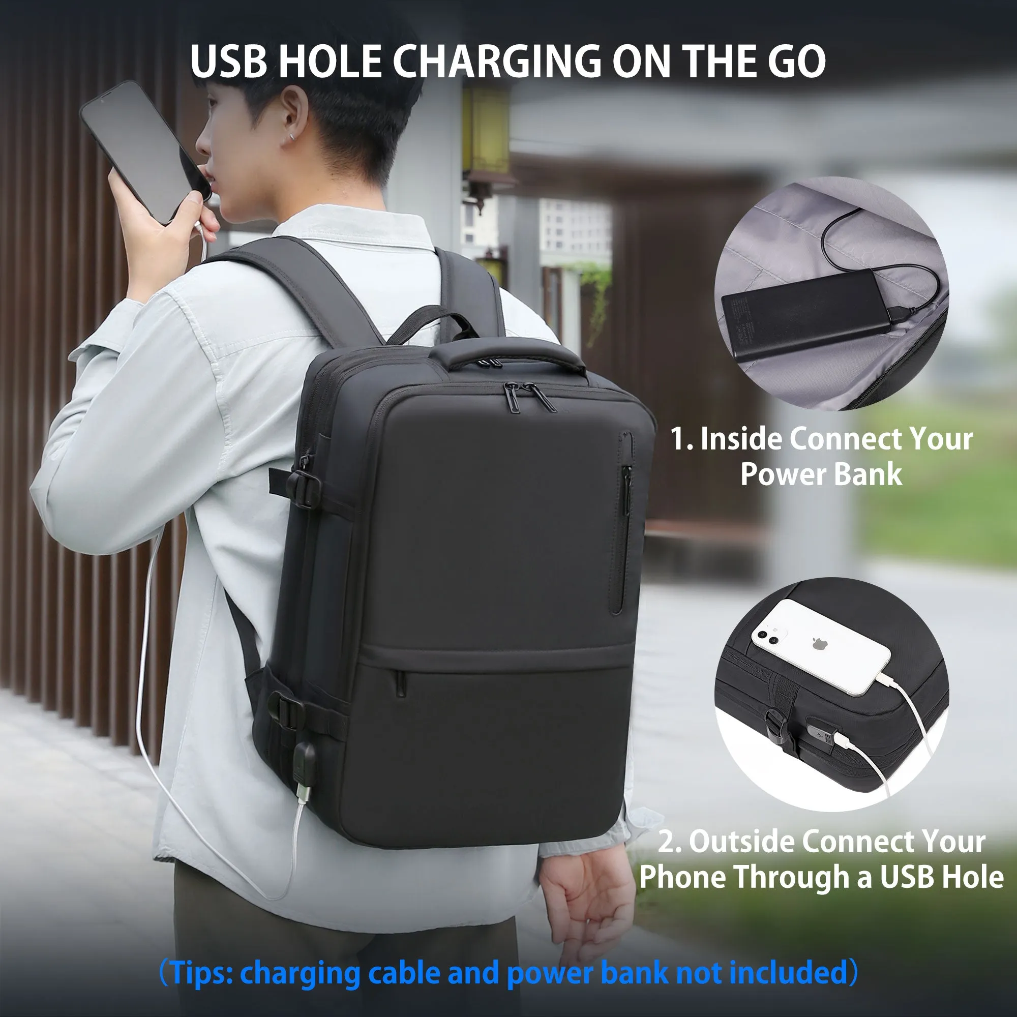 JLY Expandable Travel Backpack