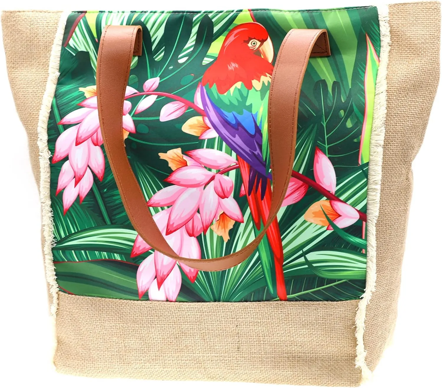 JNF Beach Bags for Women Summer Large Beach Tote Bags Hand Bag Shoulder bag Tote bag with Zipper