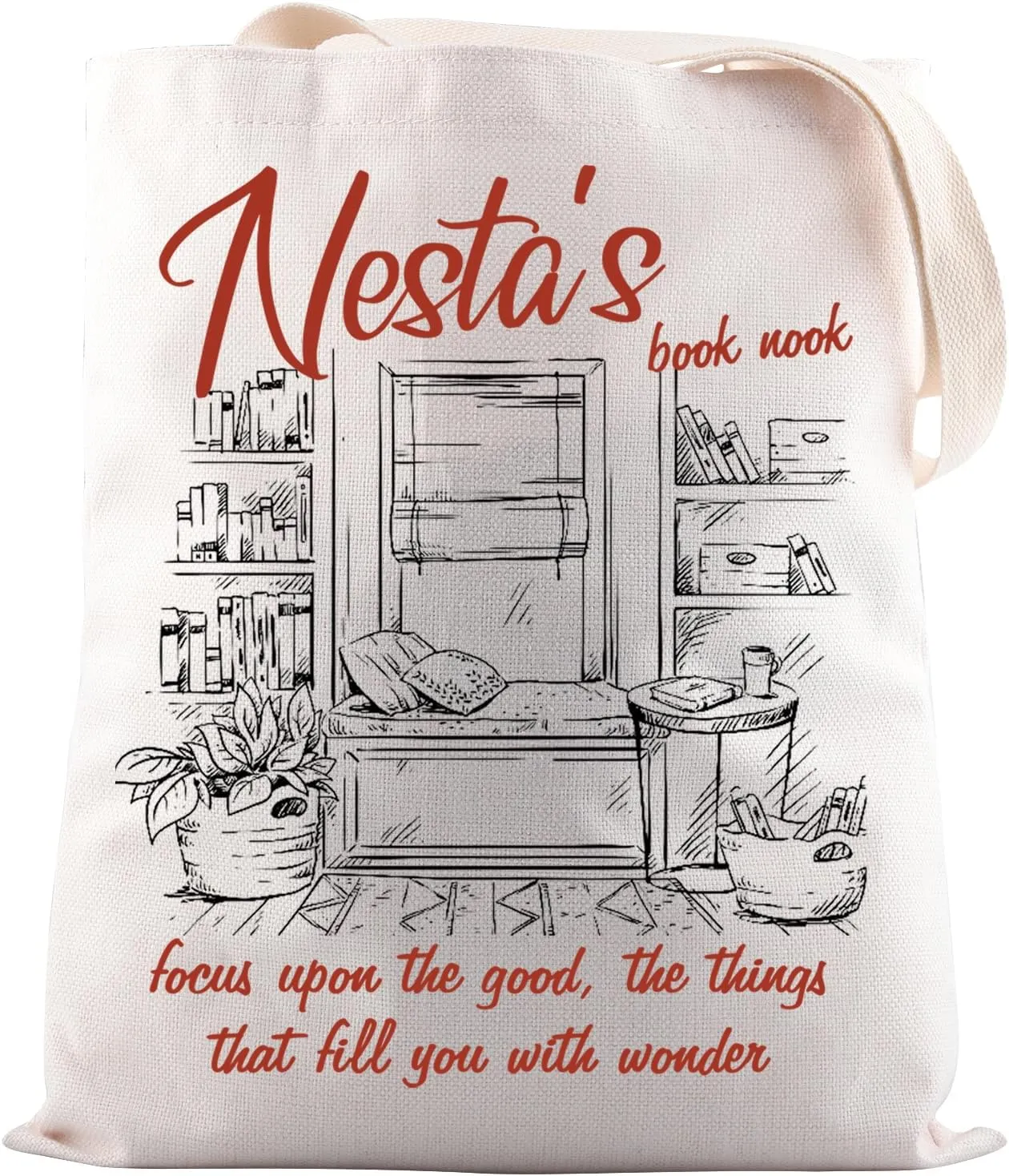 JNIAP Crescent City Merch Archeron Tote Bag Literature Friend Gift For Book Lover