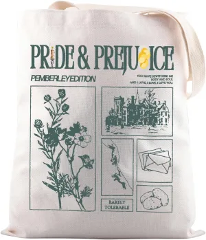 JNIAP Reader Bookworm Gift Literature Literary Book Tote Bag Book Lover Gift
