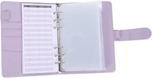jojofuny 1 Set Budget Binder Money Organizer with Cash Envelopes Portable Cash Saving Binder for Cards for Personal Finance Management and Budgeting