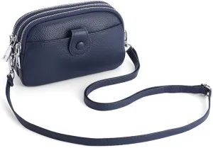 JONON Genuine Leather Crossbody Bags for Women Trendy, Leather Cell Phone Bag for Women, Fashion Small Shoulder Purse