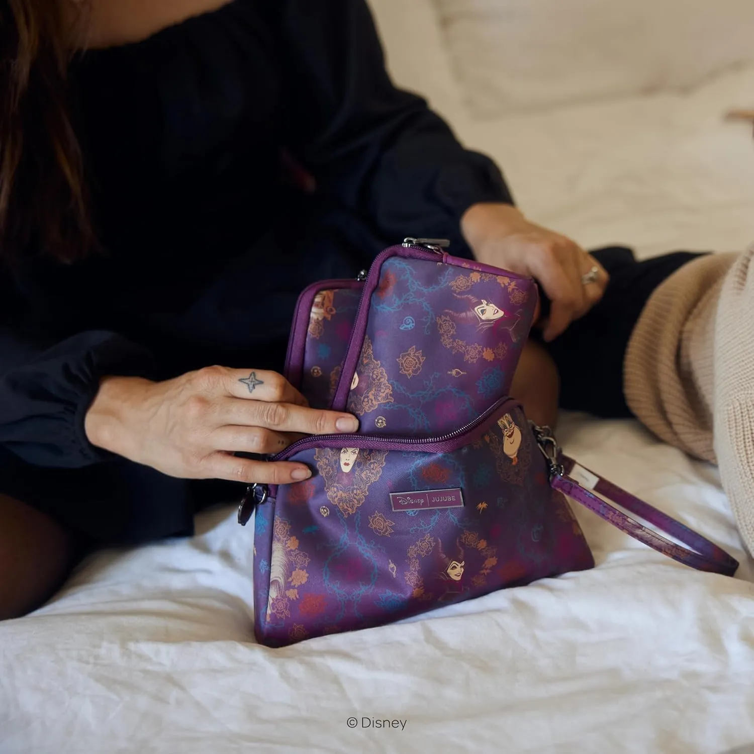 JuJuBe | Be Set Organization Pouches, Pretty Travel Toiletry Bag Set for Women, Stylish Party Clutch or Handbag
