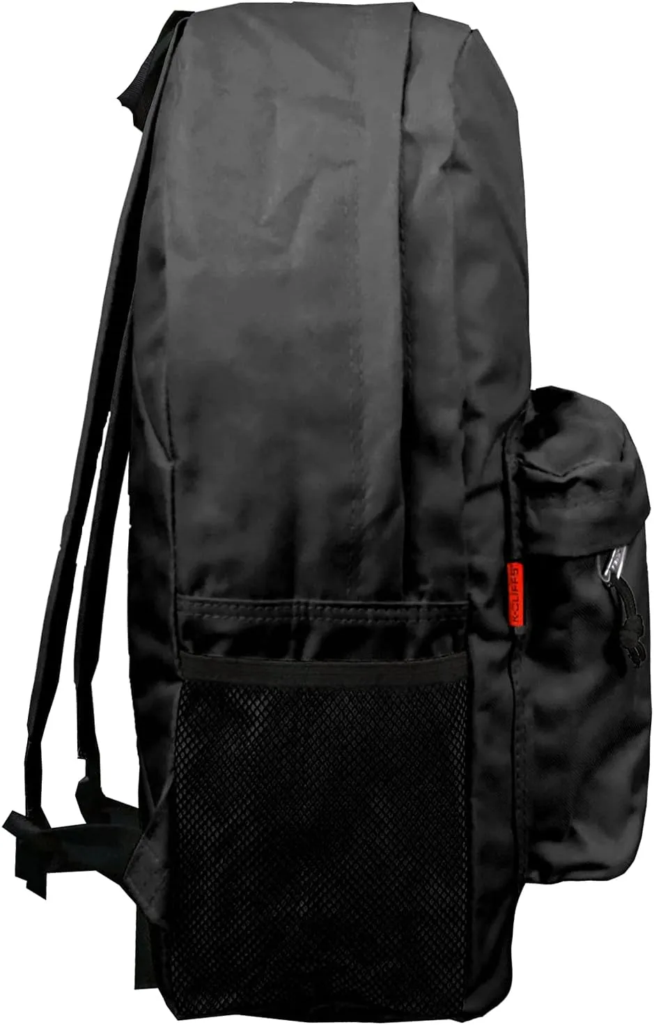 K-Cliffs 18in Classic Backpack Basic Bookbag Simple School Book Bags Vintage Emergency Daypack w/Padded Back & Side Pocket