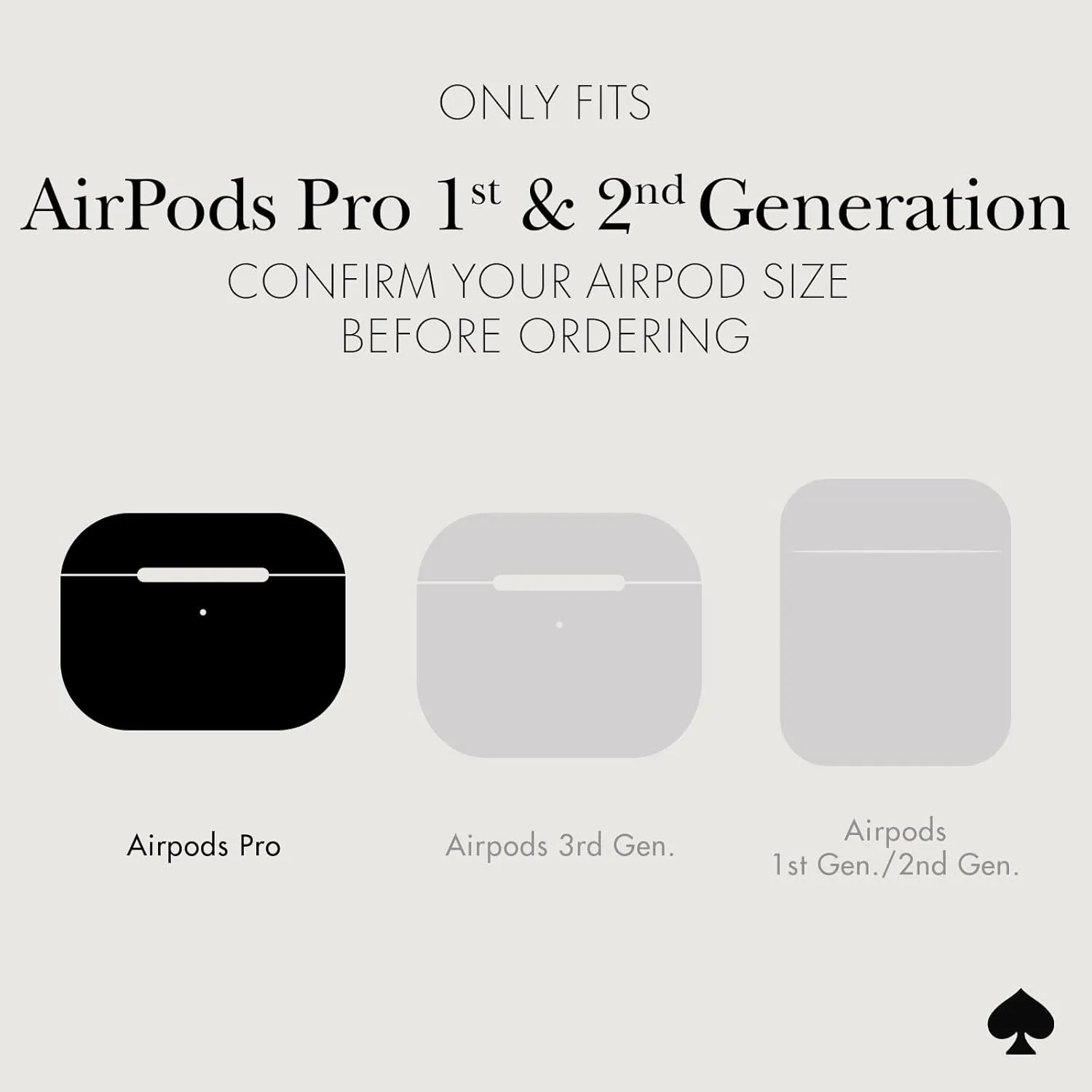 kate spade new york AirPods Pro Protective Case with Keychain Ring - Multi Floral Black and White, Compatible with AirPods Pro 2nd / 1st Generation