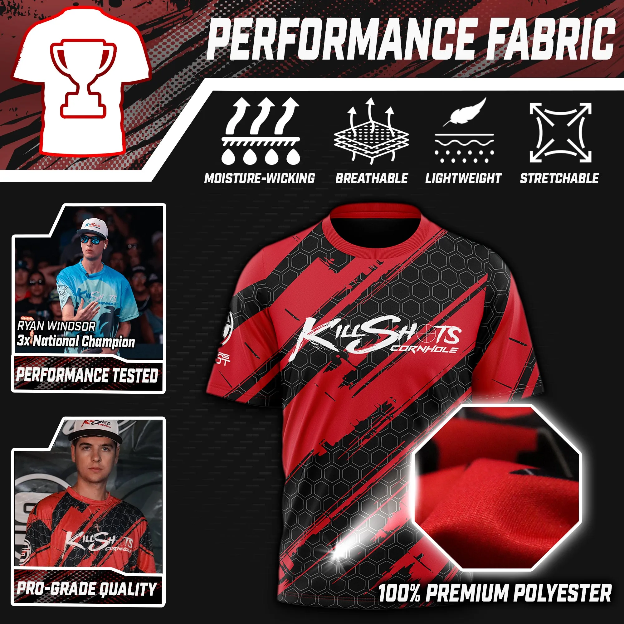 Killshots Cornhole | Limited 'Chrome Edition' Bundle | 2025 ACL Pro Cornhole Bags & Premium Jersey