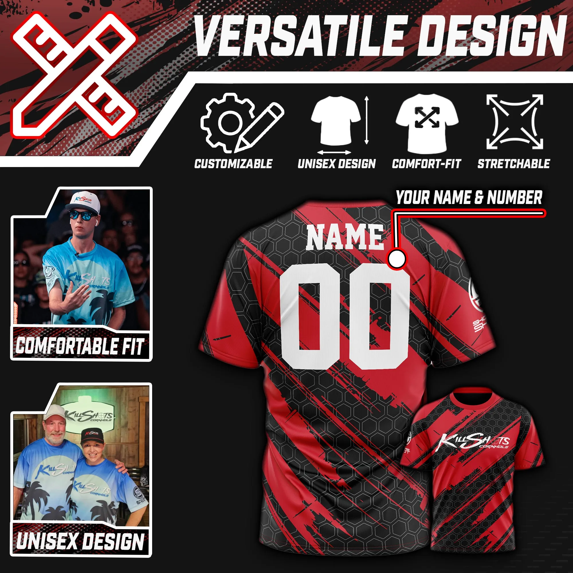 Killshots Cornhole | Limited 'Dripping Thorns' Edition Bundle | 2025 ACL Pro Cornhole Bags & Premium Jersey