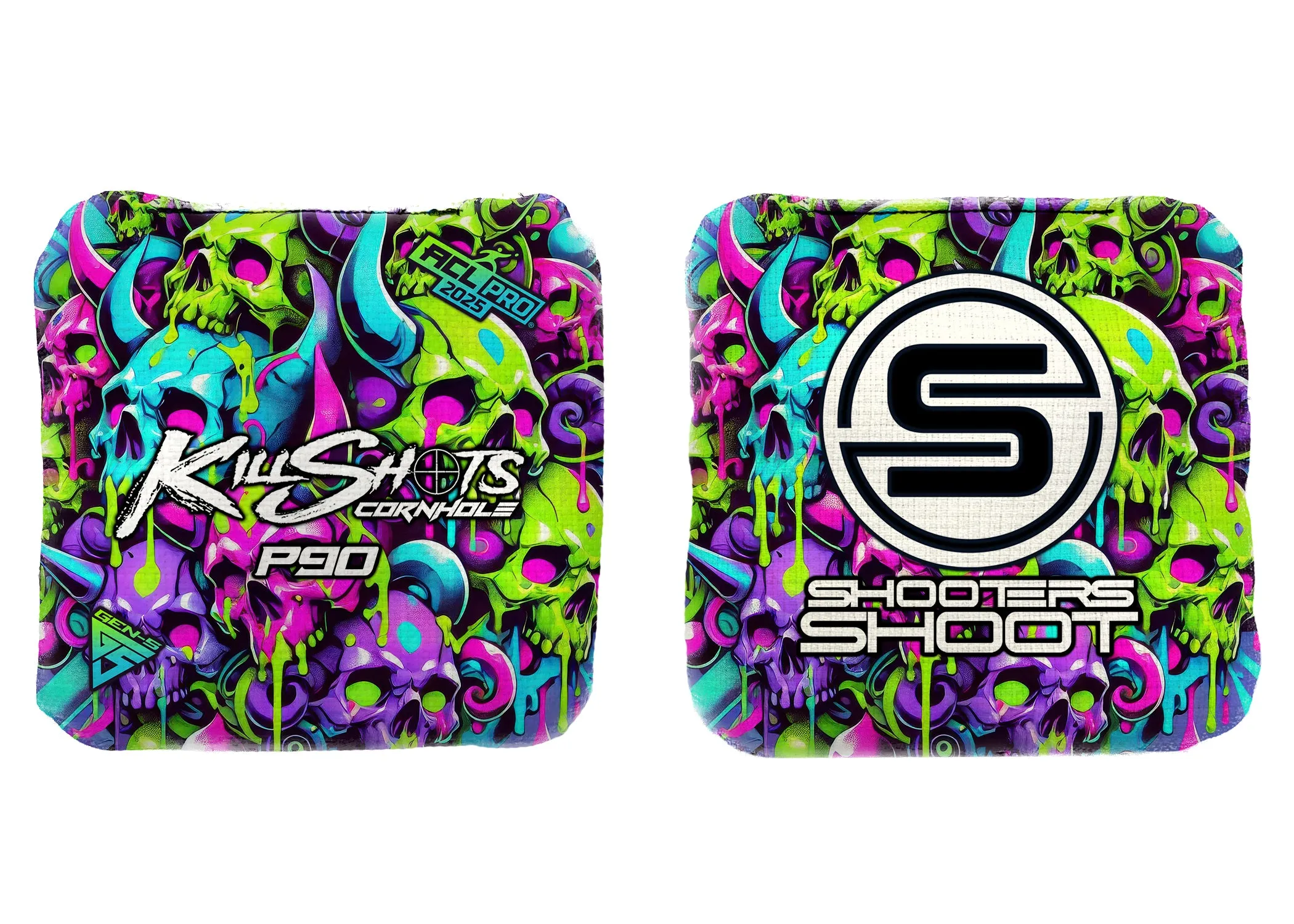 Killshots Cornhole | Limited 'Skull Symphony' Edition Bundle | 2025 ACL Pro Cornhole Bags & Premium Jersey