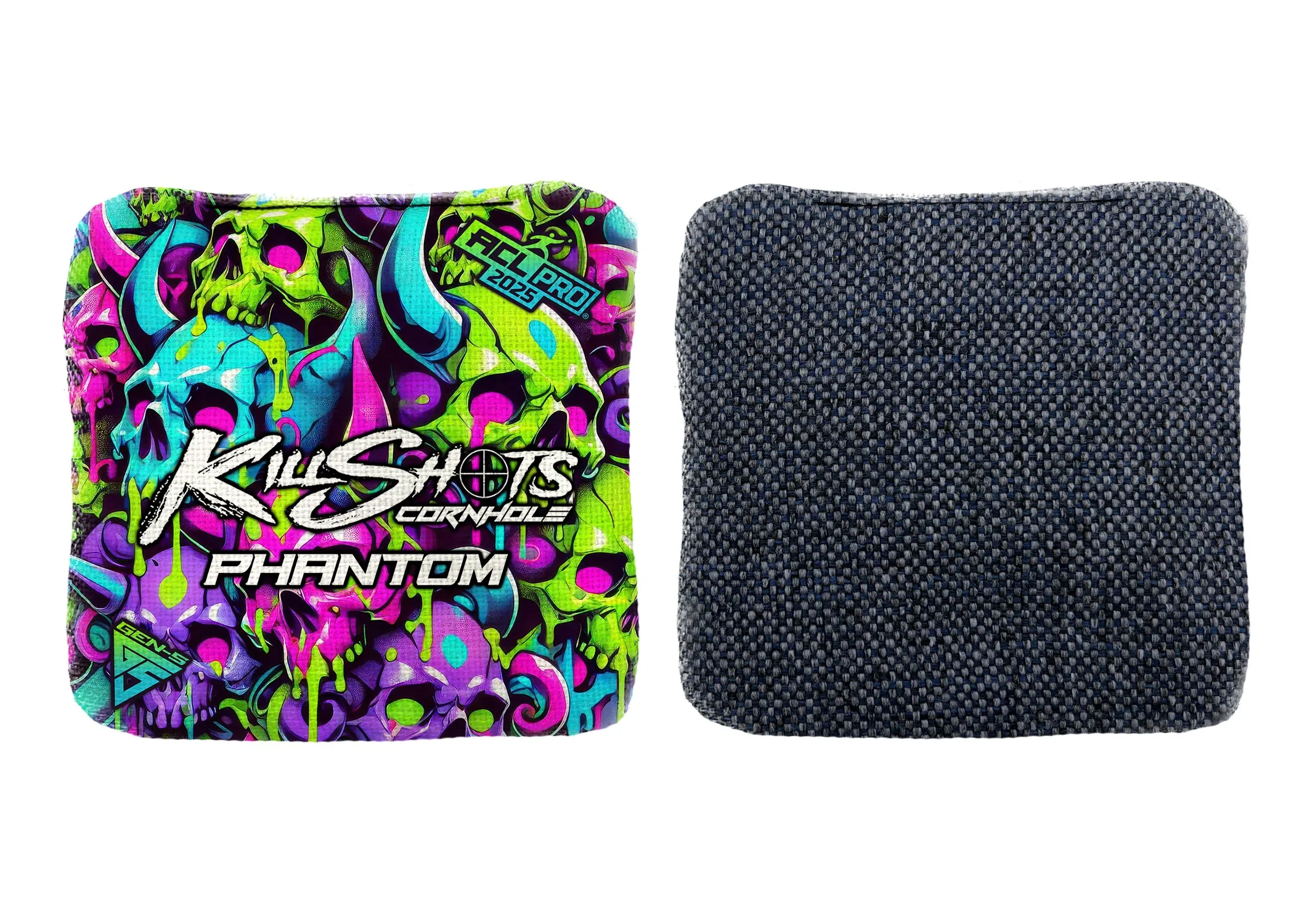 Killshots Cornhole | Limited 'Skull Symphony' Edition Bundle | 2025 ACL Pro Cornhole Bags & Premium Jersey