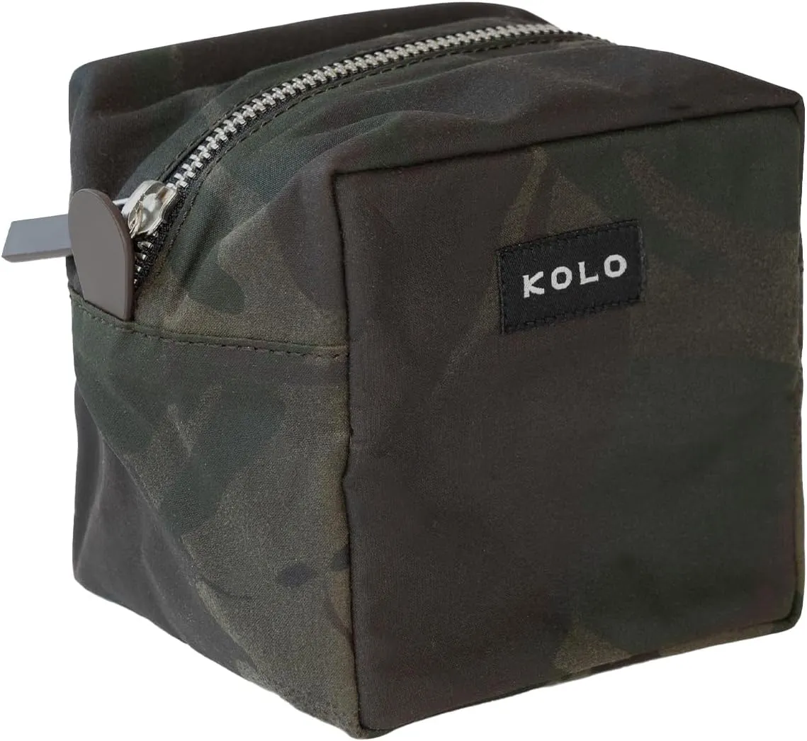Kolo Parker Medium Weatherproof Toiletry Case, Cable Bag, Travel Pouch, Camo