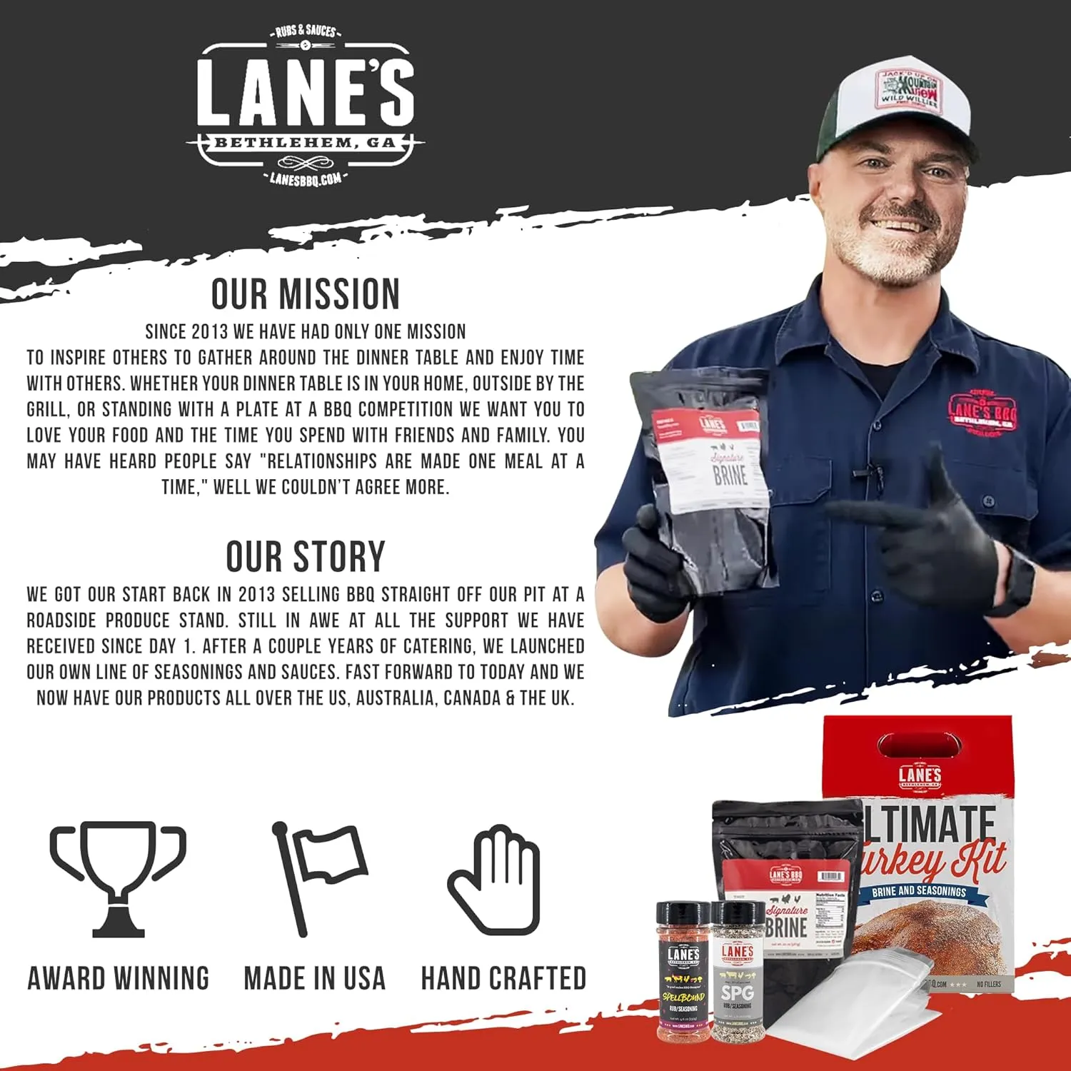 Lanes Ultimate Turkey Brine Kit with Bag & 1 Spellbound and 1 SPG Seasoning, 100% Natural, No Preservatives, No-MSG, Gluten-Free, Turkey Brine Bag, Made in USA