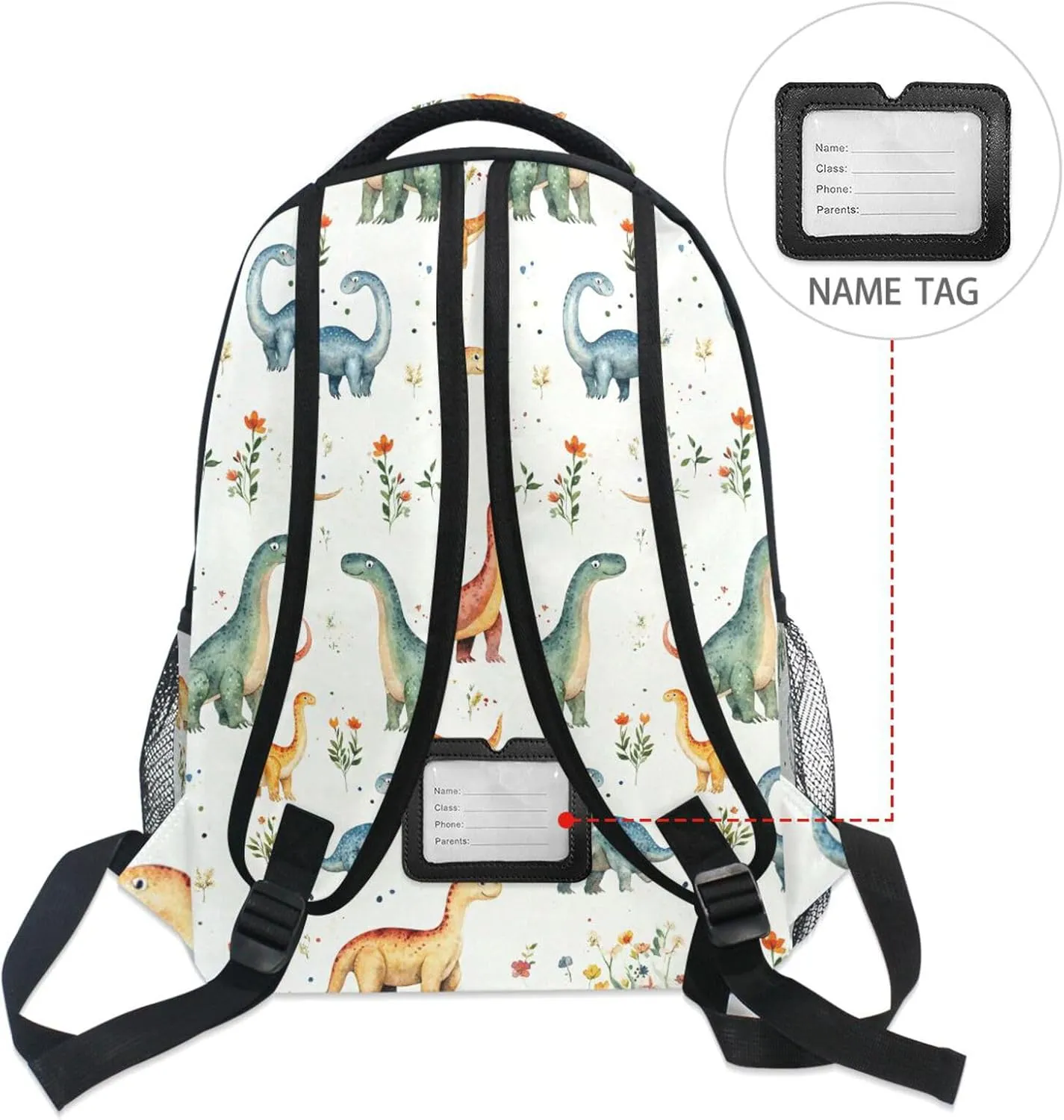 Laptop Backpack for Women Men Waterproof Stylish Travel Bags with Chest Strap Gift Men & Women Beauty Dinosaur Diplodocus Planetary Impact