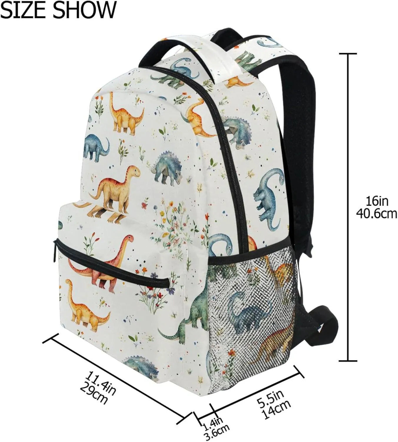 Laptop Backpack for Women Men Waterproof Stylish Travel Bags with Chest Strap Gift Men & Women Beauty Dinosaur Diplodocus Planetary Impact