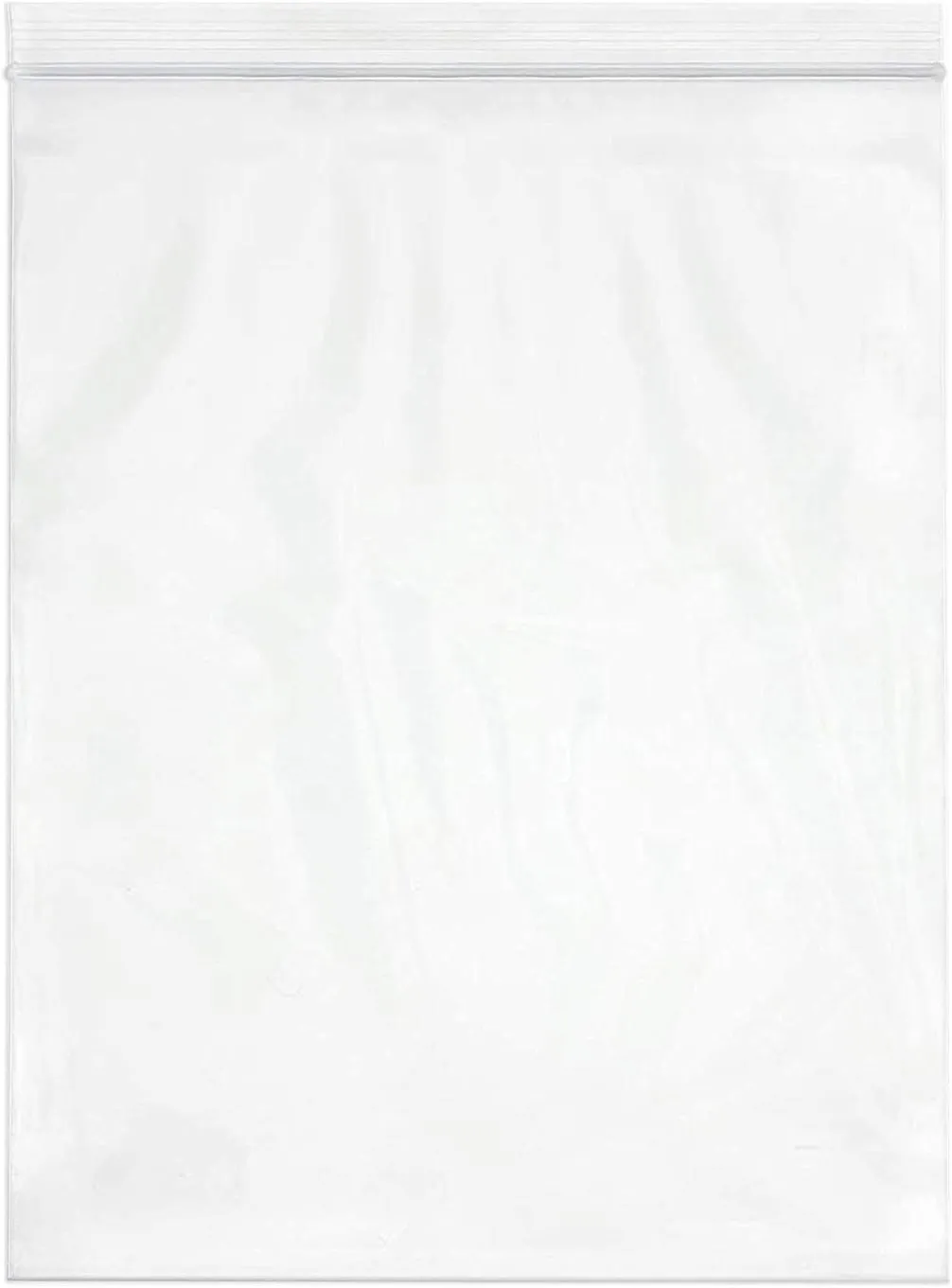 Large 13 x 15, 2 Mil Resealable Zipper Jumbo Size Plastic 2-Gallon Storage Poly Bags (100 Pack)