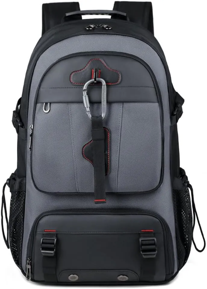 Large capacity backpack for men's and women's outdoor travel bags business travel luggage backpack 18 inch 80 rise computer bag 20 x 13.3 x 6.2 inches (1, Grey)