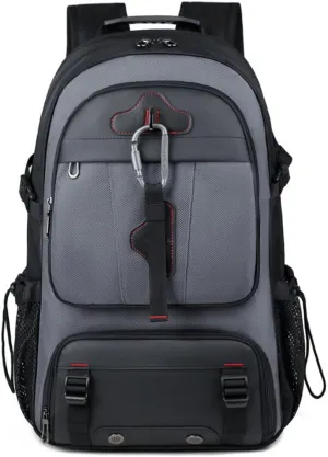 Large capacity backpack for men's and women's outdoor travel bags business travel luggage backpack 18 inch 80 rise computer bag 20 x 13.3 x 6.2 inches (1, Grey)