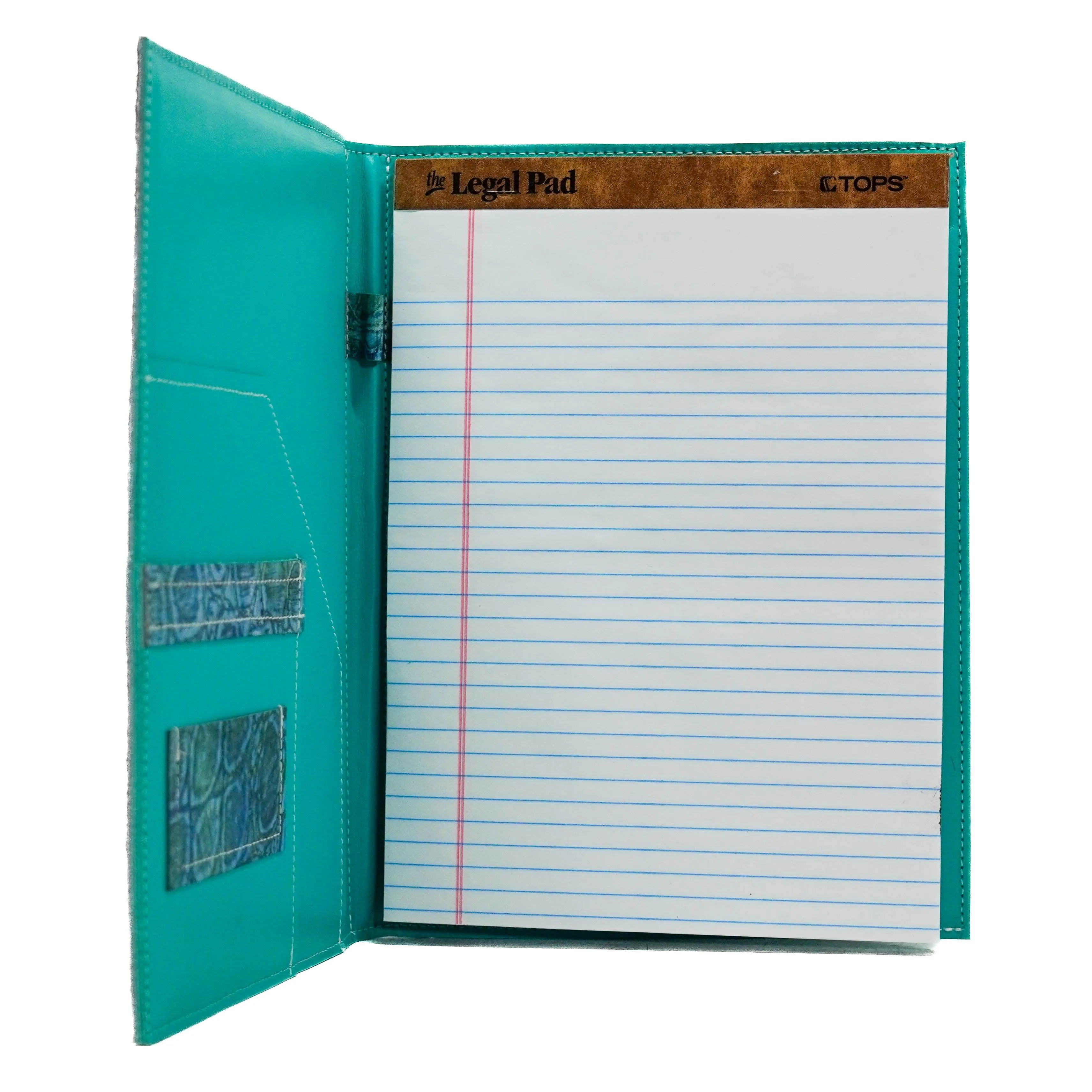 Large Notepad Cover - Black & White w/ Engraving