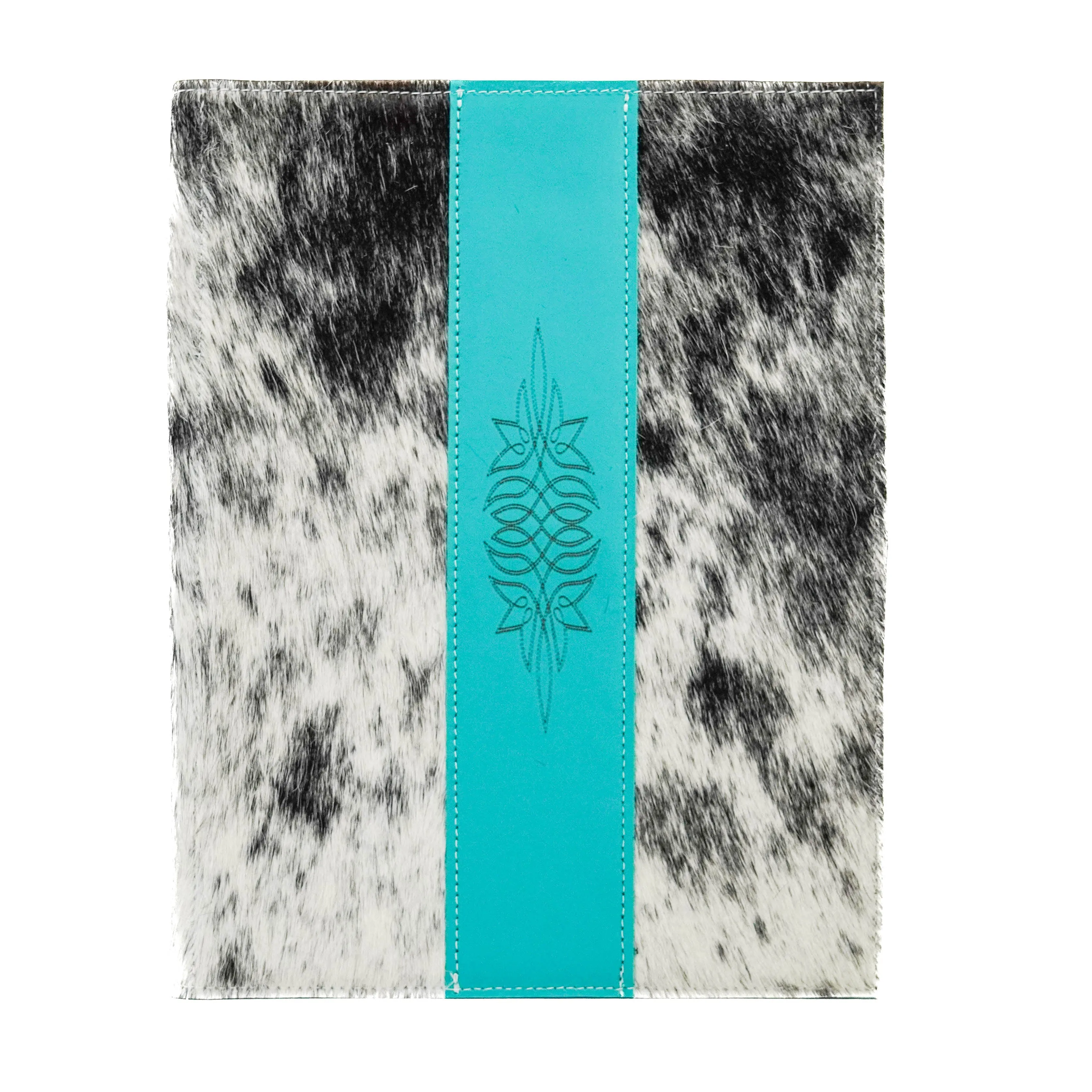 Large Notepad Cover - Black & White w/ Engraving