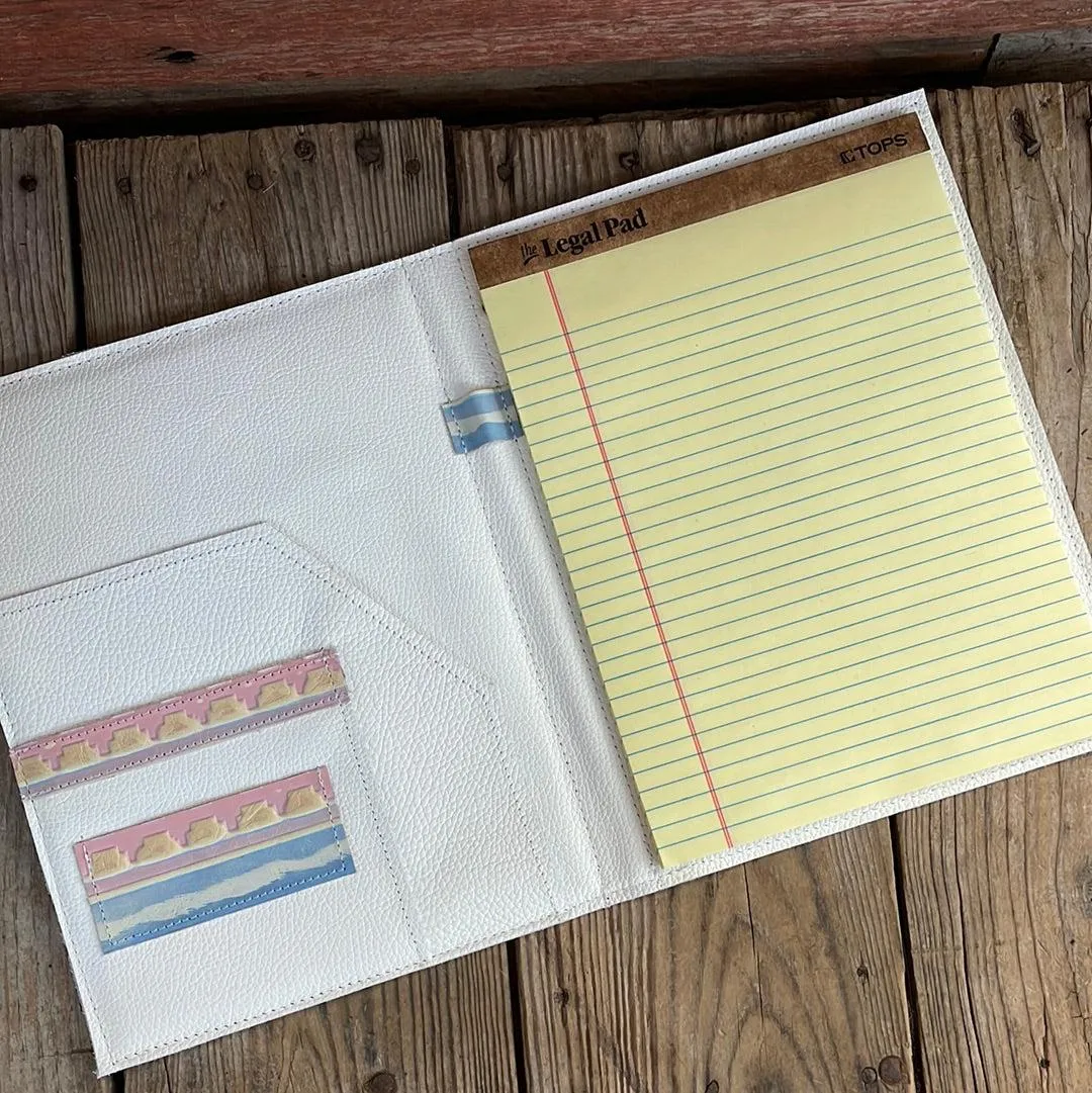 Large Notepad Cover - Pink Acid w/ Encanto Navajo
