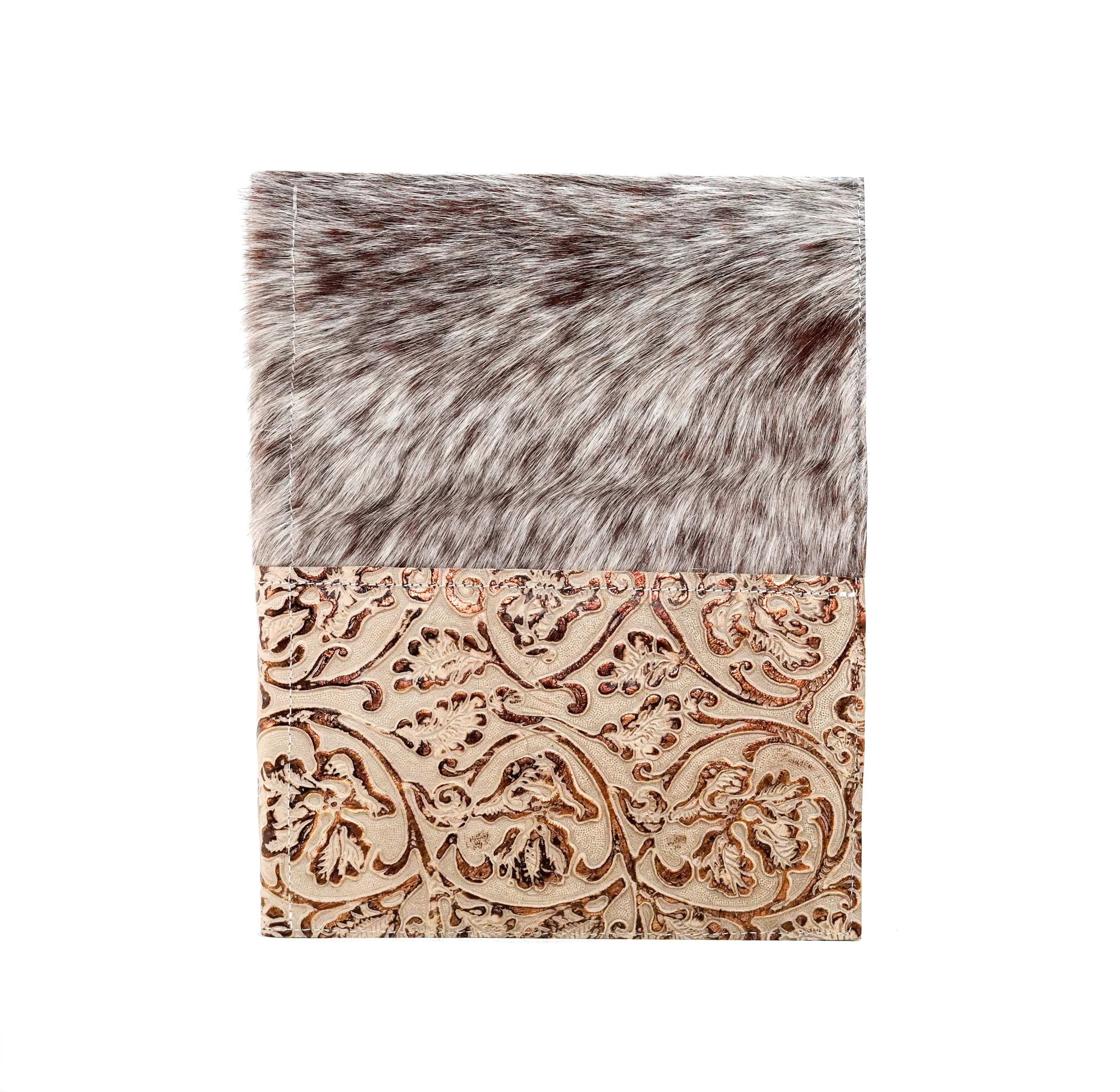 Large Notepad Cover - Roan w/ Gold Ivory Tool