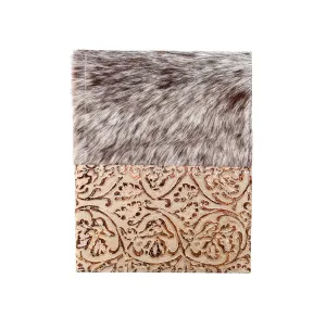 Large Notepad Cover - Roan w/ Gold Ivory Tool