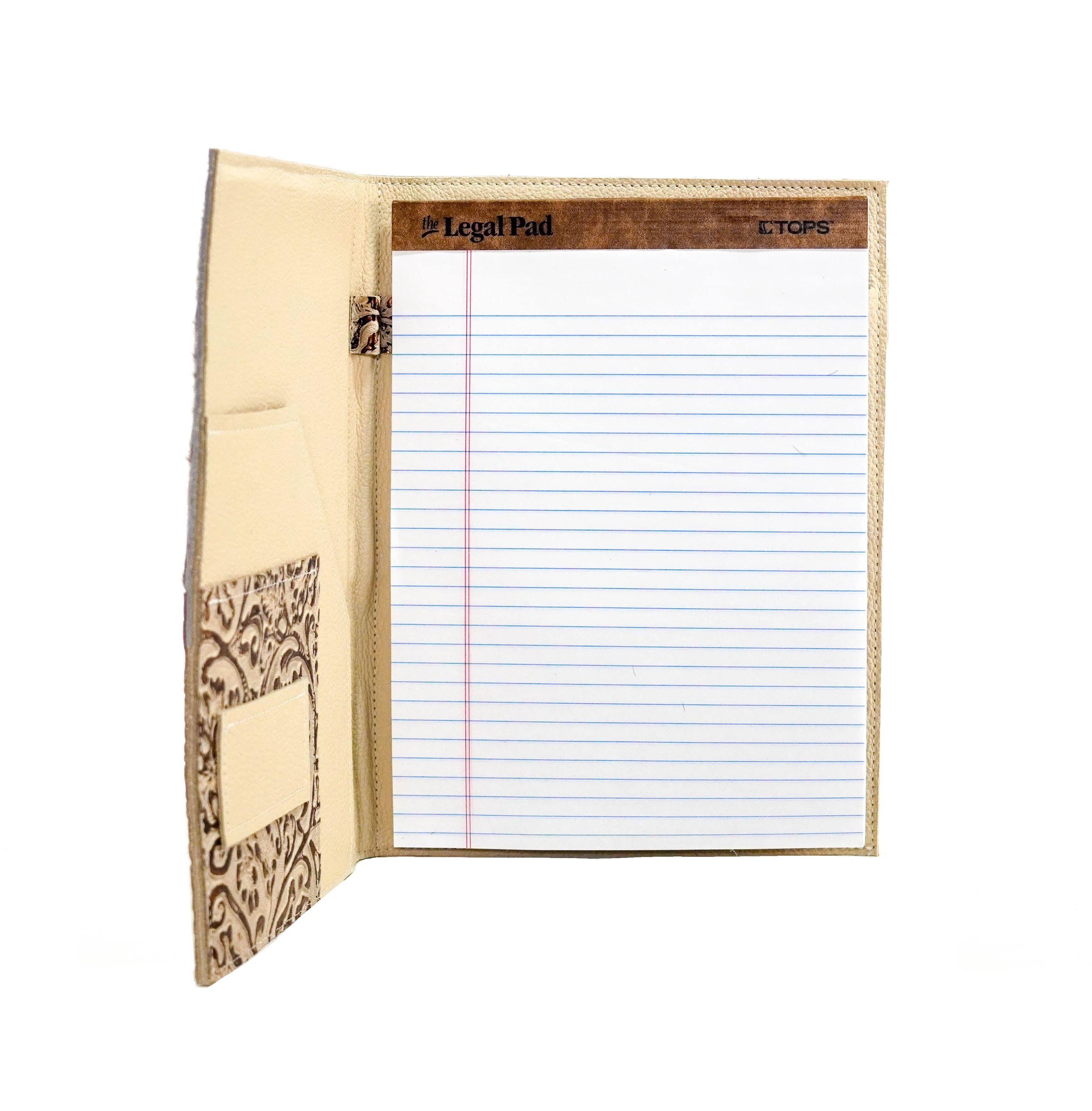 Large Notepad Cover - Roan w/ Gold Ivory Tool